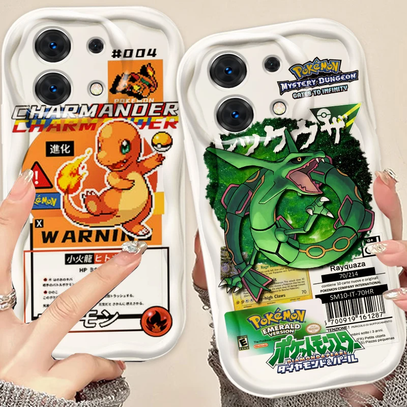 

Art P-Pokemones M-Mewtwos For Xiaomi Redmi Note 13 12 12S 11S 11 10 9 8 10A 9C 9T Pro Plus 5G Wave Oil Cover Phone Case