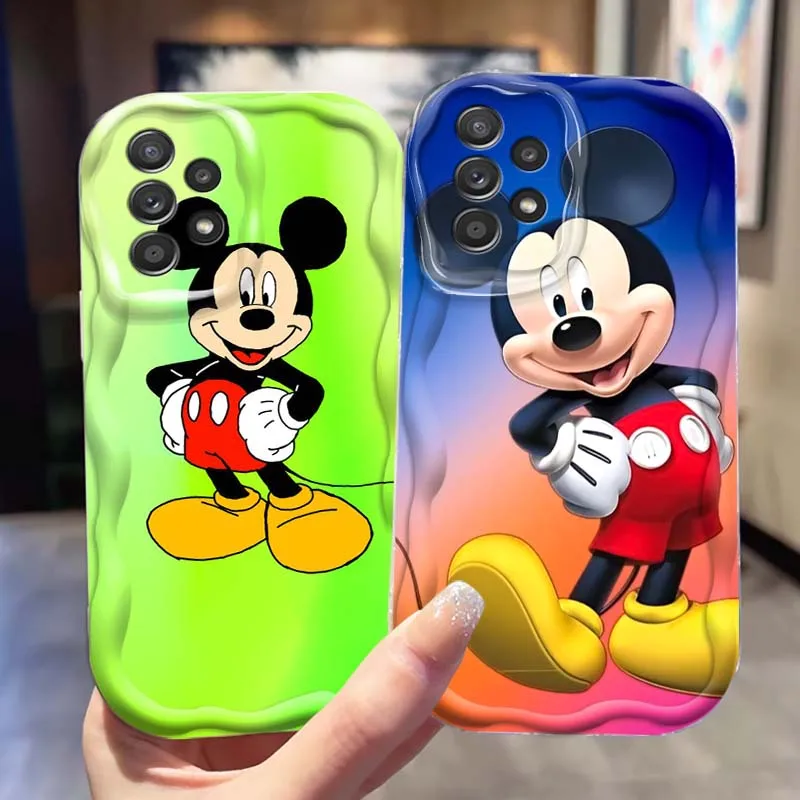 

Disney Mickey Mouse Cute For Samsung A73 A72 A71 A56 A55 A54 A53 A52 A51 A32 A36 A26 A25 A13 A14 5G Wave Oil Phone Case