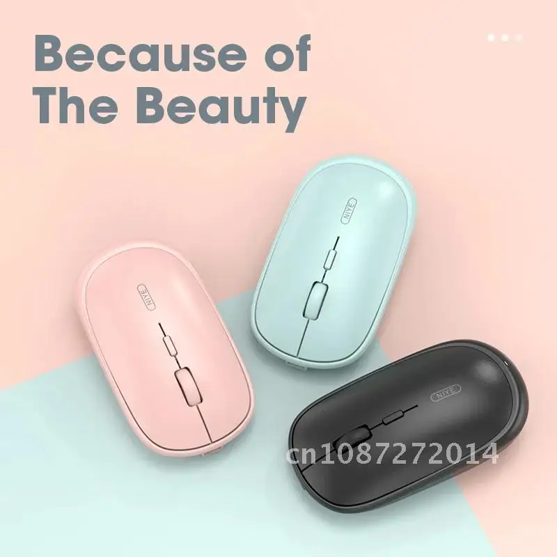 

2.4GHz USB Pink Wireless Mouse Silent Mute Mice 1600 DPI Adjustable Ergonomic Mice For Laptop PC Computer Home Office