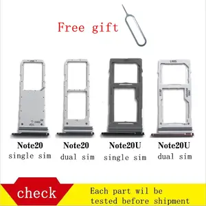 Bilashmart Sim Card Tray Holder Slot Adapter Micro SD Card Tray Holder Samsung Note 20 Ultra N9810 N9860 Single or Dual SIM