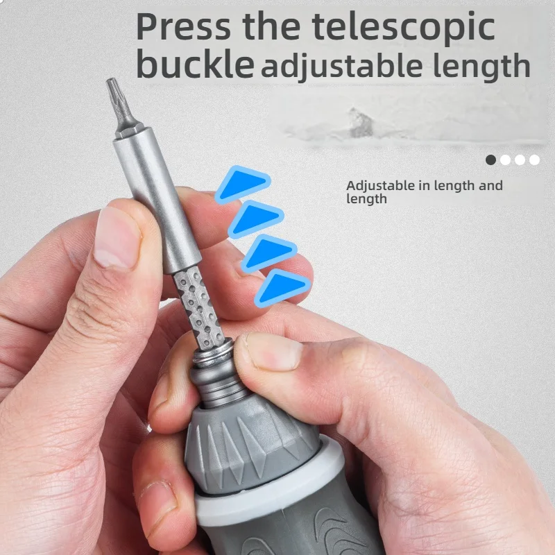 Multi-Angle Ratchet Screwdriver Set - Home Repair with Phillips/Flat Bits