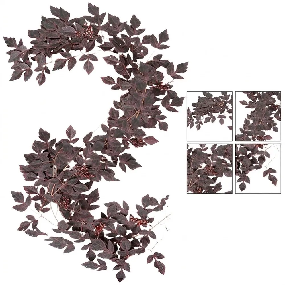 Artificial Maple Leaves on Vine Stems for Decor Projects Including Centerpieces Garlands Wreaths and Wall Art Installations