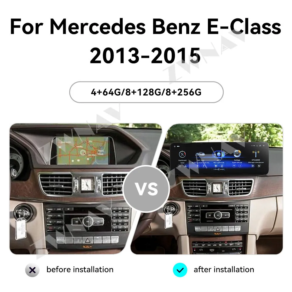 

Aotsr CarPlay QLED Car Radio Android 14 For Mercedes Benz E-Class 2013-2015 GPS Navigation Stereo Multimedia Player Head Unit