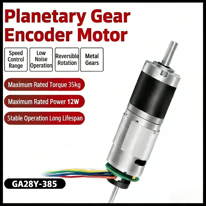 

GA28Y-385 Planetary Gear Micro DC Brushed Reduction Small Motor Adjustable Small Motor with Encoder