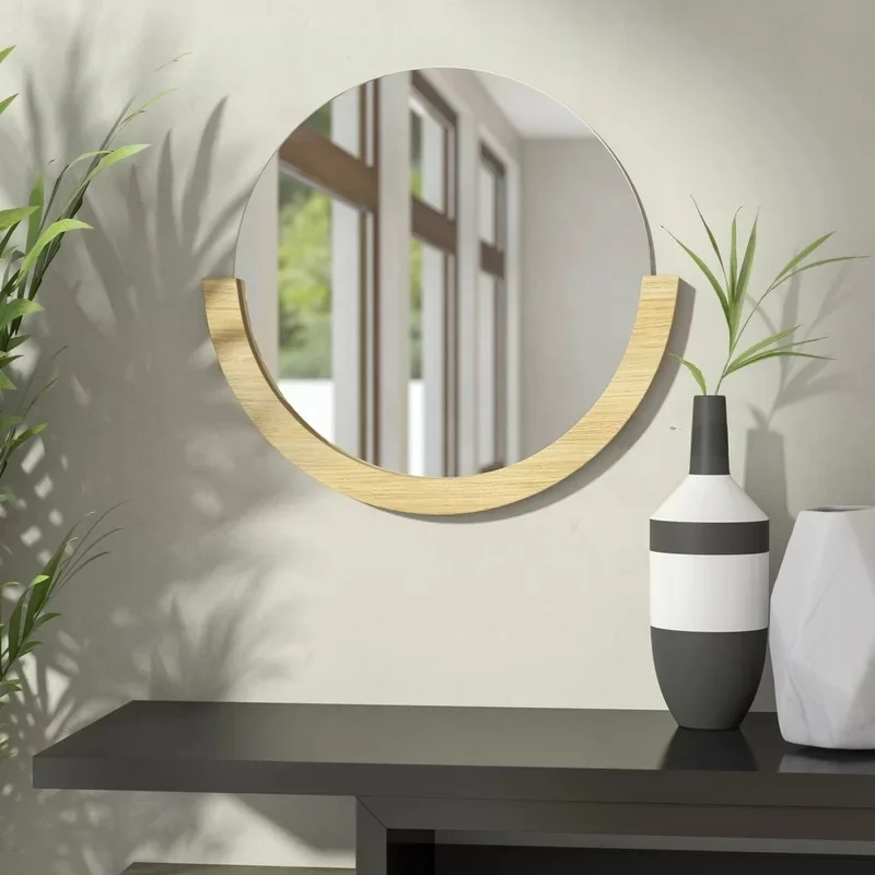 Bathroom mirror wall mounted vanity mirror wall mounted makeup mirror porch decorative mirror circle