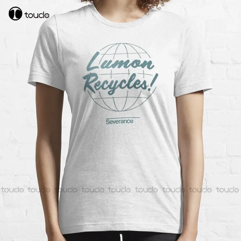 Severance Lumon Recycles Classic T-Shirt Girls Uniform Shirts Oversized Graphic T Shirts 100% Cotton Digital Printing Tee Shirts