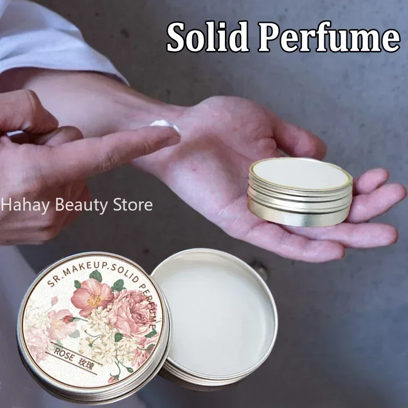 Women Solid Perfume Portable Solid Balm Long-lasting Fragrances Fresh and Elegant Female Solid Perfumes Body Aroma Deodorant