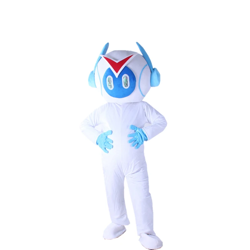 Cartoon-Charakter Roboter-Maskottchen-Kostüm Halloween-Party Fantasie-Cosplay-Kleidung Werbung Bühnenauftritt Kleidung Erwachsenengröße