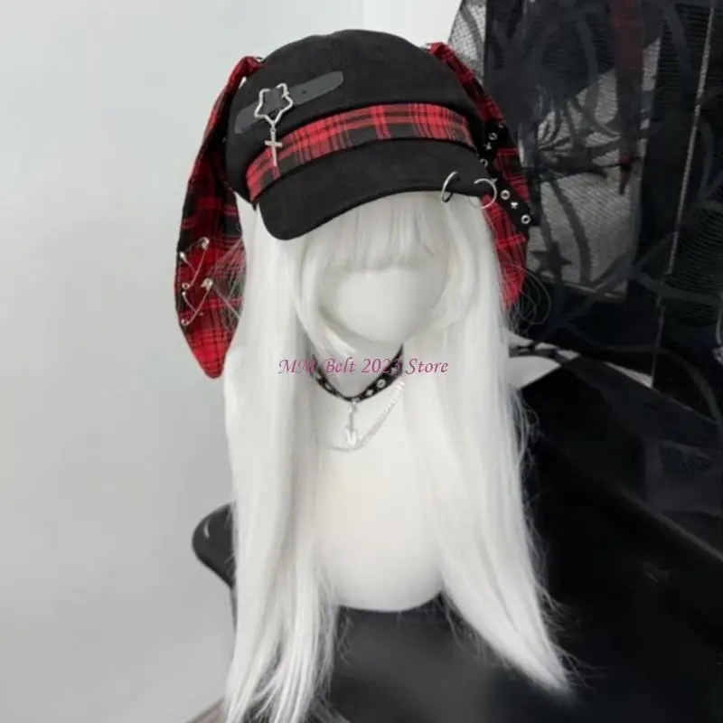 

49ME Темный стильный головной убор Шляпа художника Шляпа таксиста с маленьким лицом