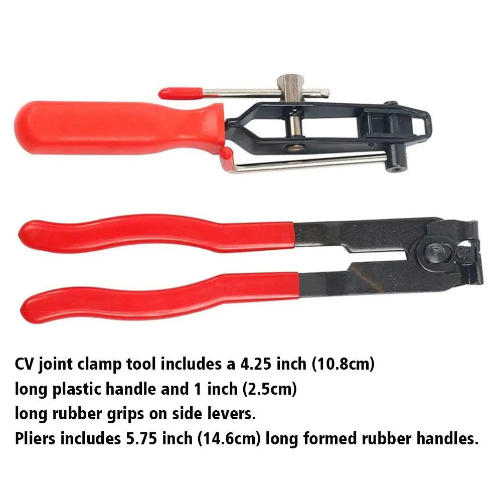 Car CV Joint Boot Clamp Banding Crimper Tool With Cutter Pliers Car Reparing Tools Automotive Hose Axle Plier for Most Vehi E3A3