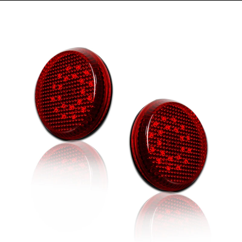 Red LED Car Rear Bumper Reflector Tail / Brake Lights For Toyota Scion iQ/Scion xB, Corolla, Sienna SE and Limited Edition ONLY