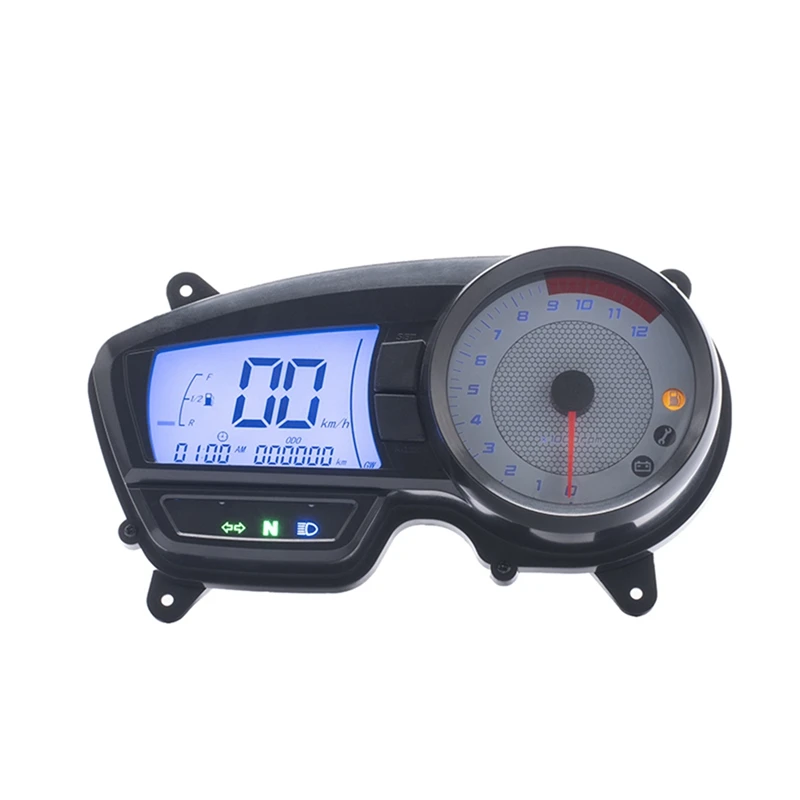 Motorcycle Speedometer LCD Digital Odometer Tachometer For TVS Apache RTR 160 180 TVS160 TVS180 2008 2009 2010