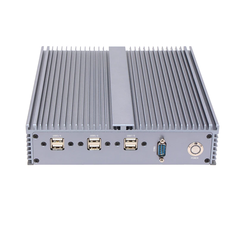 Industrial Mini PC Fanless Design  3855U I7 Optional | 6 COM 10 USB Dual Gigabit LAN Embedded Computer Machine Industrial