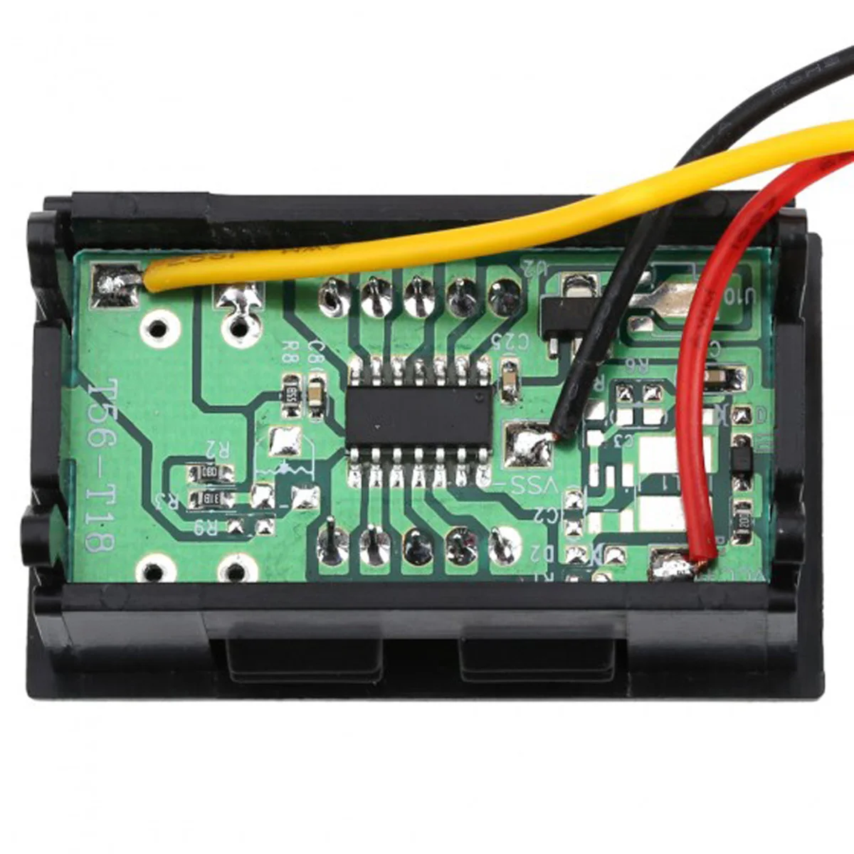 

0-99.9V Dc Voltmeter Lcd Digital Display Three Wire Low Voltage Detection Monitor Red Green Blue Auto Range