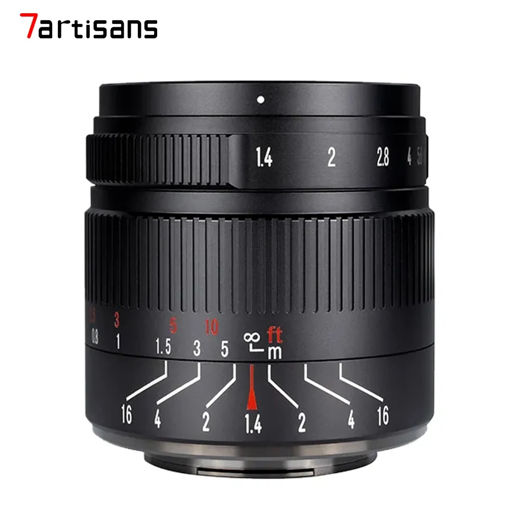 7Artisans 55mm F1.4 II Large Aperture Prime Lens For Sony E A6600 Canon EF-M Canon RF Fuji XF Micro 4/3 Nikon Z6 Z 7 II Mount