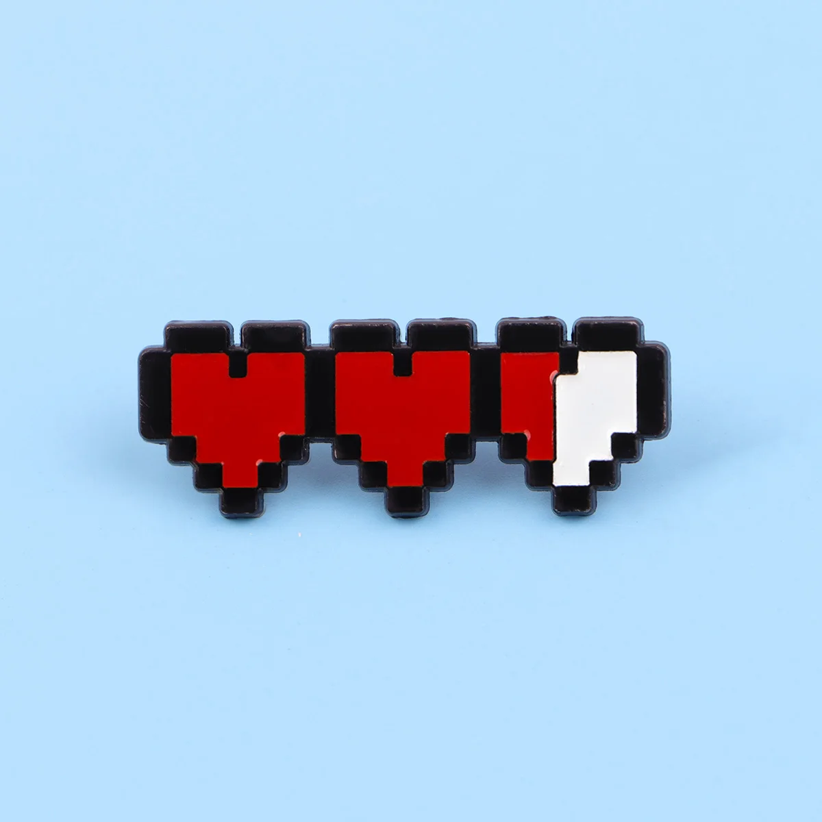 Pixel Heart Enamel Pin Set 9pcs Retro Game Style Brooches Badges Fashion Lapel Pins for Backpack Gift for Game & Retro Fans