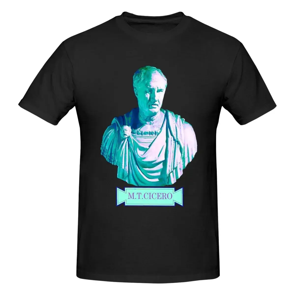 

Cicero 100% Cotton T-shirt Male Oversized T Shirts Men Round Neck Short Sleeve S-6XL