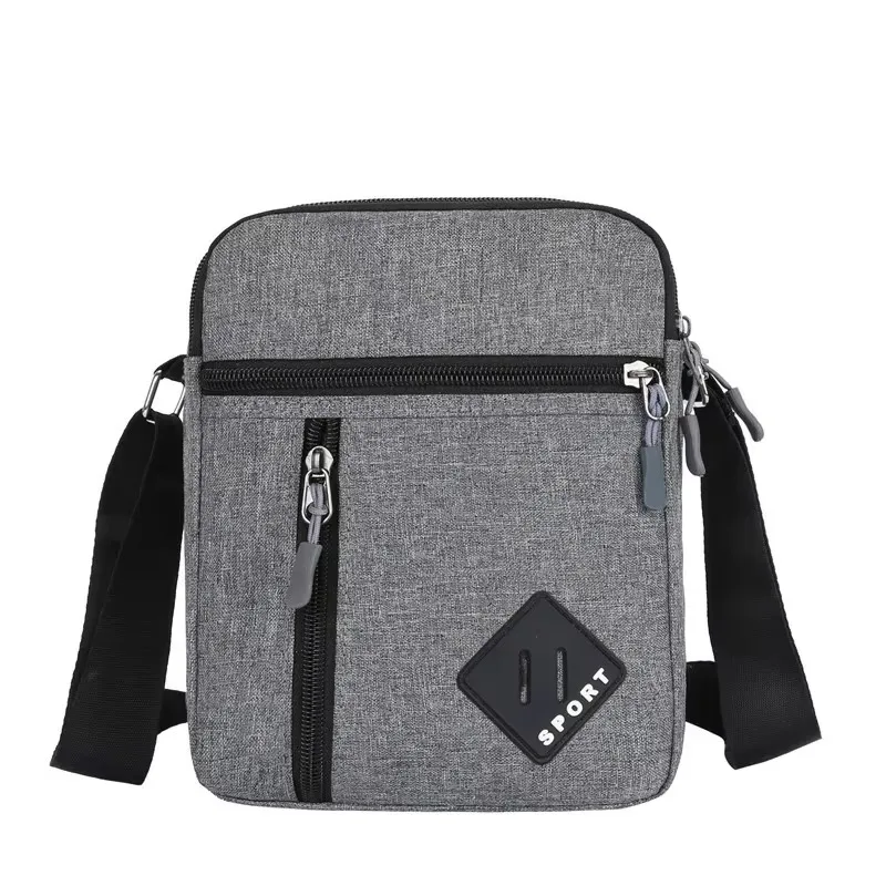 Herren-Umhängetasche, leichte, lässige Sling-Tasche mit mehreren Reißverschlusstaschen für Reisen, Arbeit und den täglichen Gebrauch – Detail 1