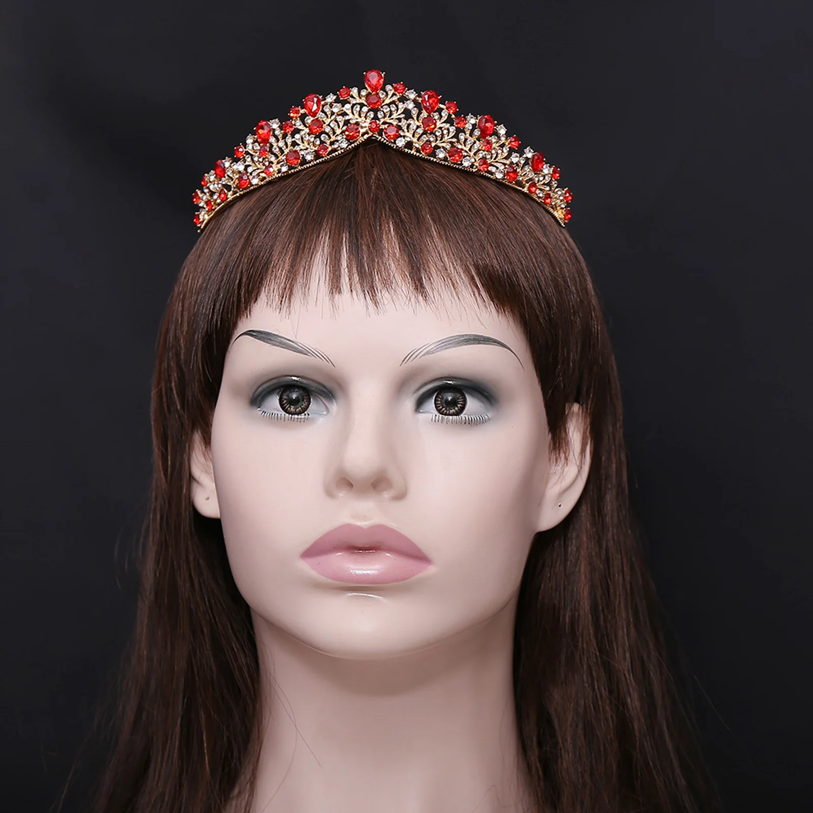 

Luxury Baroque Tiaras and Crowns Sparkly Rhinestone Headbands Bride Wedding Hair Jewelry Bridal Party Headdress Princess Diadem