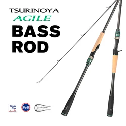 Tsurinoya Agile II – Caña casting lubina en carbono con guías Fuji