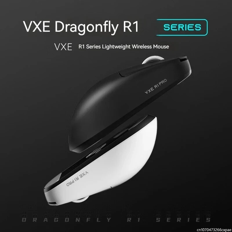 VXE R1 Gaming Mouse R1 PRO MAX PAW3395 4K Polling Rate BT 2.4G Wireless 48G Ultralight for Gaming E-Sport Dragonfly R1 IN STOCK