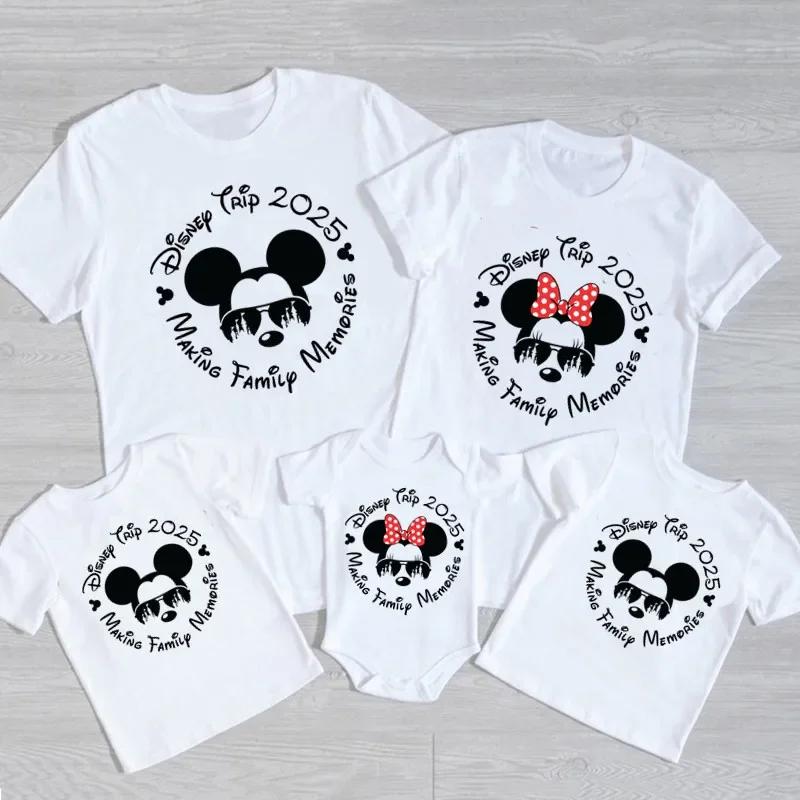 

Funny Disney Trip 2025 Family Matching Outfits Summer Vacation Mommy and Daughter Matching Clothes Matching T-shirt Look
