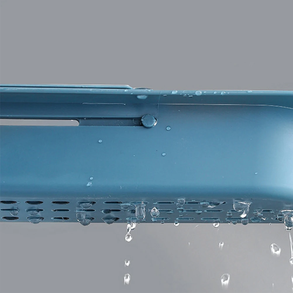

Plastic Sink Dish Drying Rack Telescopic Sponge Holder Kitchen Utensil ganizer Anti Rust Storage Shelf Modern Style