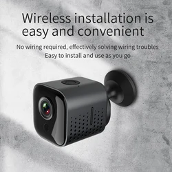 High definition 1080P small surveillance camera, motion detection home outdoor camera, mobile remote WiFi security baby monitor