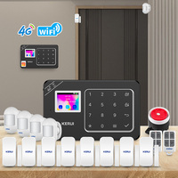KERUI 4G Home Alarm System Black Tuya Smart WIFI GSM Home Security Window Door Alarm DIY Protection Burglar Alert APP Control
