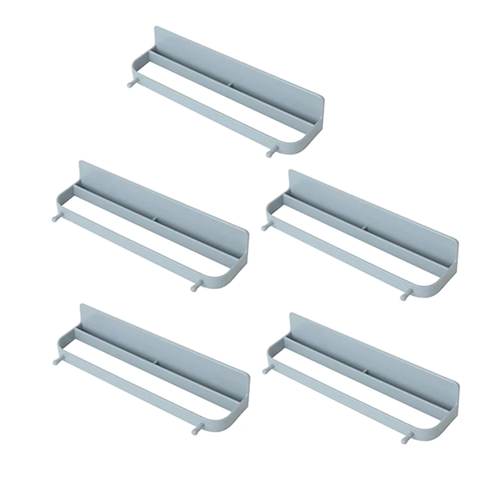 

5 Pcs Shoe Shelves Punch Stand Wall-mounted Coffee Bathroom Storage Rack Shelf
