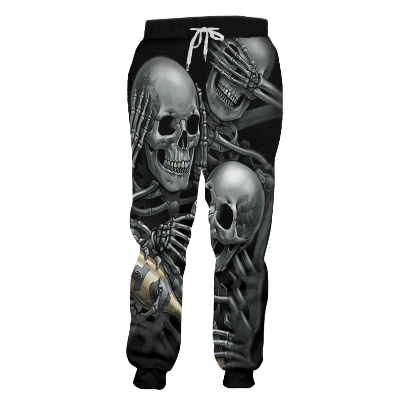 

Skeleton Skull & Grim Reaper 3D Printed Fashion Men's Joggers Pants Streetwear Autumn Sweatpants Unisex Casual Trousers MP23