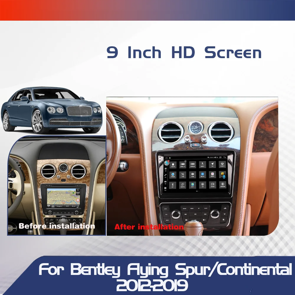 For Bentley Flying Spur Continental GT 2012-2019 Android Car Radio Carplay Autoradio Stereo Multimedia Intelligent Systems Auto