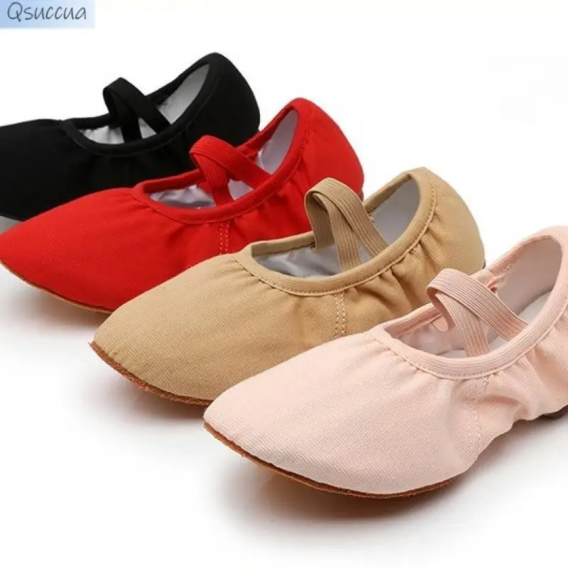 Dance Shoes With Heels, Female Figure, Adult Ballet, Soft Sole, Indoor And Outdoor Cowhide Sole, Lace Up Free Dance Shoes