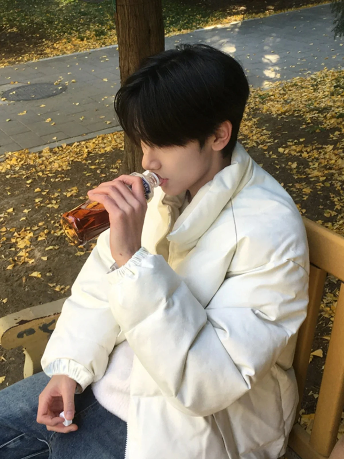 

Thiened Waterproof Stand Collar Cotton Jaet Men's Winter New Sle Bread ape Warm Windproof Cotton Coat Outerwear