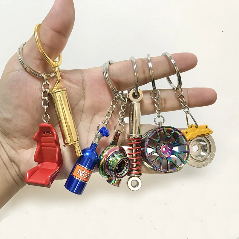 Creative car modification model accessories keychain