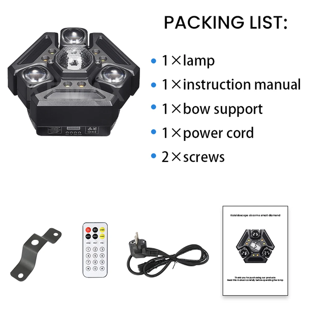 Lyre Beam 150W Party Light RGBW Mini Disco Magic Ball Moving Head DJ Lights DMX Strobe LED Stage Lighting For Wedding Xmas Bar