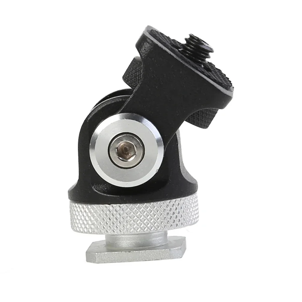 Aluminium Alloy Mini Ball Head Tripod Mount 180 Degree Rotating Photographic Camera Head Mount Base Adapter For DSLR Camera