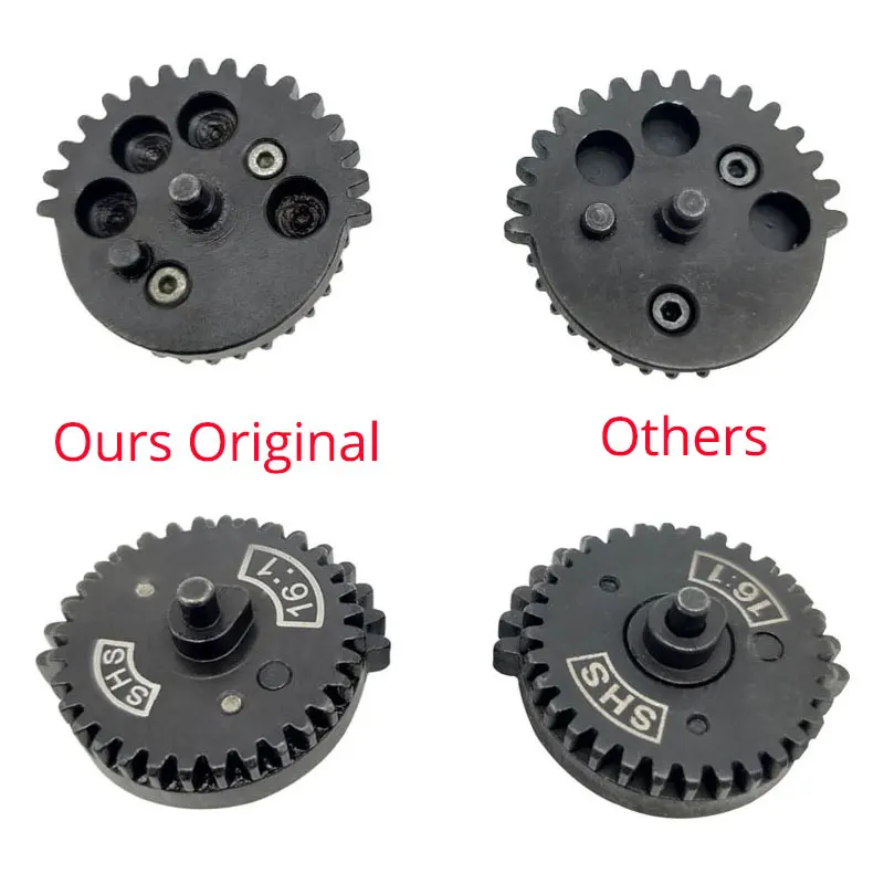 Wyposażenie taktyczne zestaw CNC Steel Cut SHS zestaw przekładni spiralne wzmocnienie Torque wysoka skrzynia biegów zestaw dla Ver.2 /3 AEG EBB