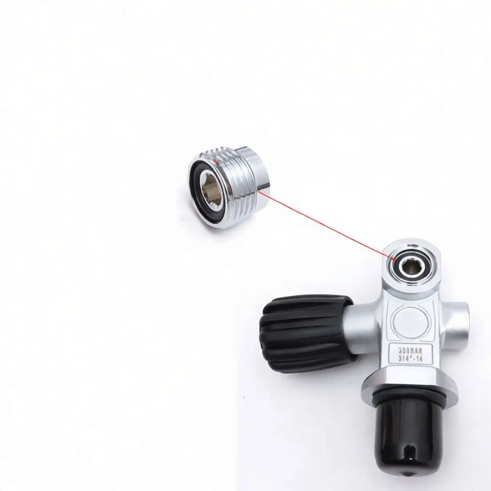 Scuba Cylinder Valve Conversion Tool DIN To Yoke Adapter Copper Fitting Diving Regulator Accessory For Water Sports
