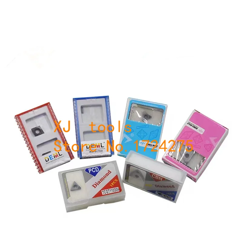 คุณภาพสูง 2PCS TNMG WNMG CNMG VNMG DNMG VCGT CCGT DCGT TCGT PCD CBN เพชรแทรกใบมีด CNC เครื่องมือเครื่องกลึงเครื่องมือแทรก