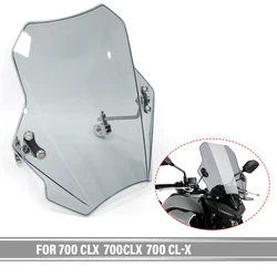 For 700 CLX 700CLX 700 CL-X Universal Motorcycle Windscreen Windshield Covers Screen Smoke Lens Motorbikes Deflector
