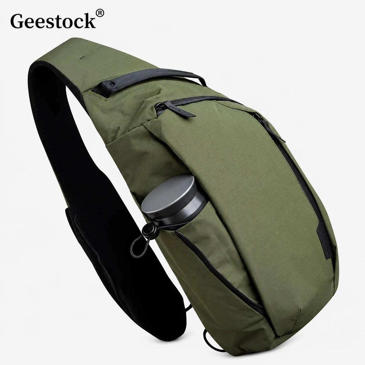 

Men Sling Bag Outdoor Utility Crossbody Chest Pack Lightweight Multi Pocket Shoulder Bag Fits 11 Inch Tablet For Travel