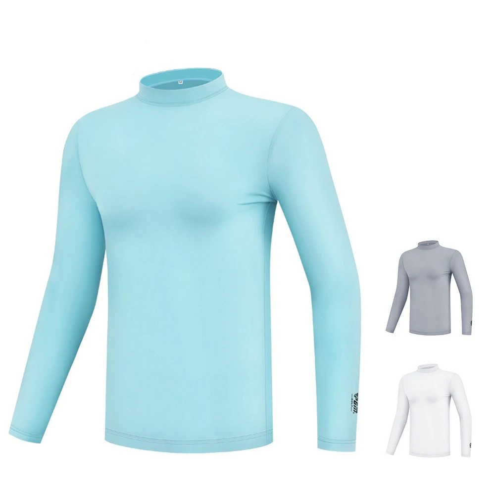 Picture 4: Mens Anti-UV Golf Training Underwear Shirts T Shirt Sun Protection Shirt Ice Tights Long Sleeve T Shirt Golf Supplie