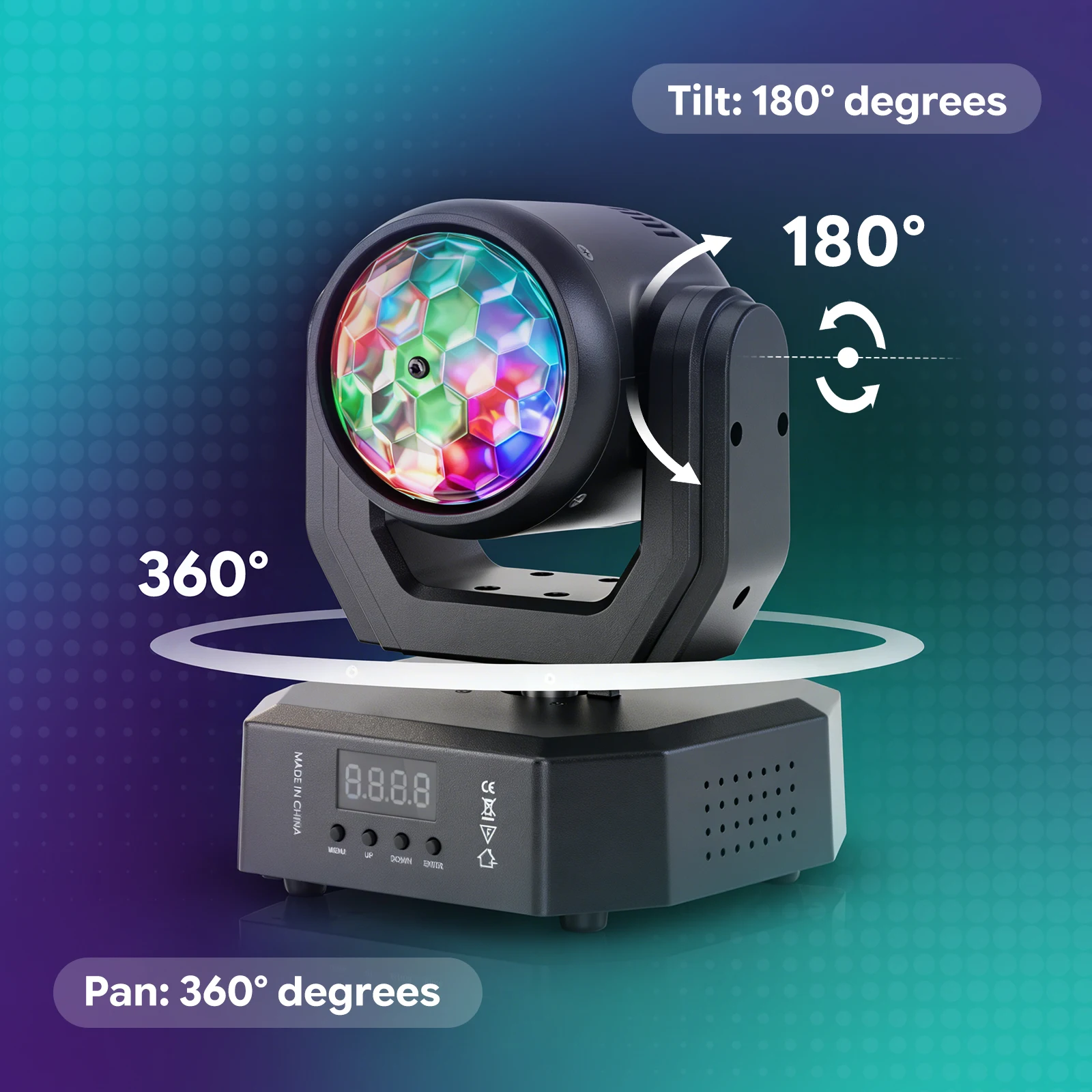 Lampu Sorot Bergerak LED Datew - Dj Light Moving Head Stage ulasan dan harga