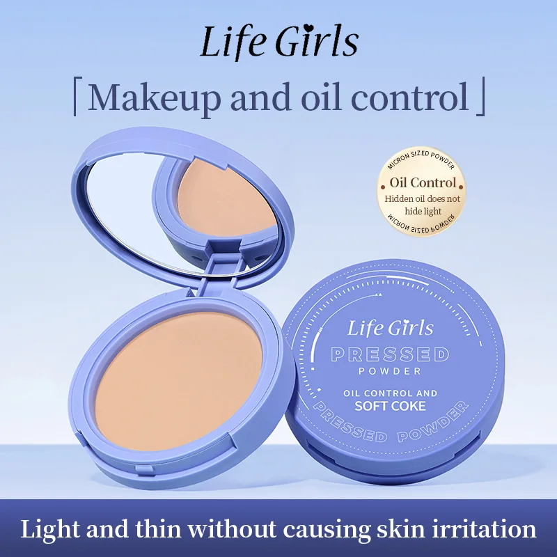 2in1 Setting Powder Cake Modifying Skin Color Concealer Brightening Natural Waterproof Sweat-proof Oil-controlled Makeup All Day