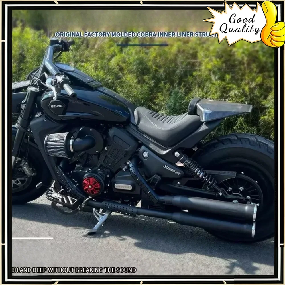 

Good Quality FOR BENDA Dark Flag 500 modified Cobra exhaust pipe modified valve exhaust thick and low