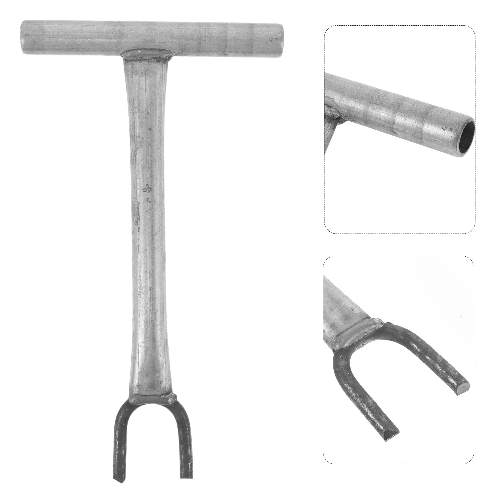 

27Cm Long Handle Valve Shut Off Wrench 3Cm Opening Deep Pipe Tool Durable Plumbing Valve Spanner With T-Handle