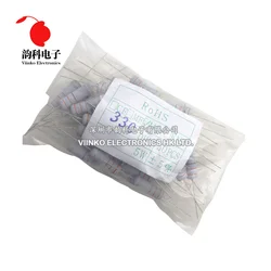 50pcs 5W Metal oxide film Resistor 5% 1R ~ 10M 100R 220R 330R 1K 2.2K 3.3K 4.7K 10K 22K 47K 100K 1M 100 220 330 ohm Carbon Film