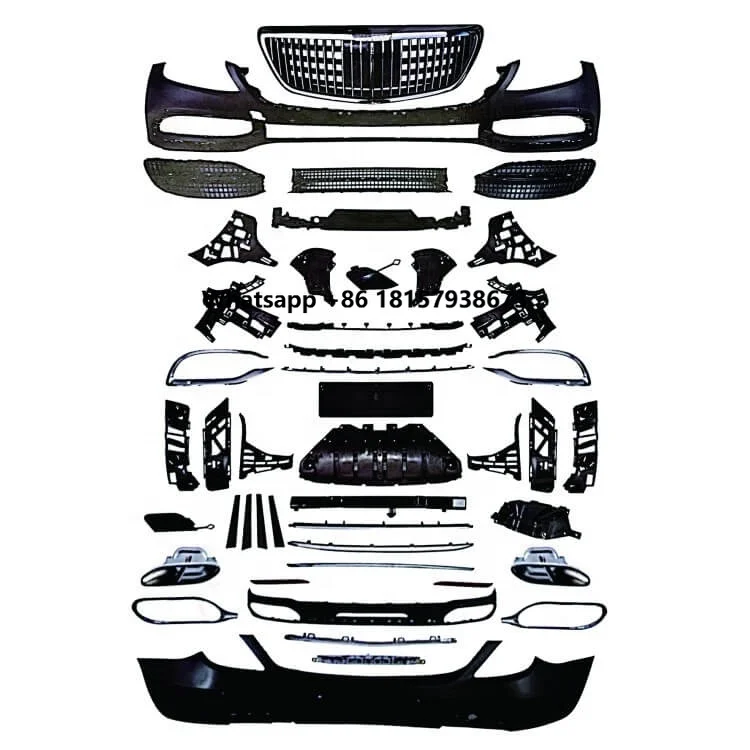 

W222 s Class Body Kit Front Bumper Grill Parts Diffuser Spoiler Upgrade Kit for S CLASS W222