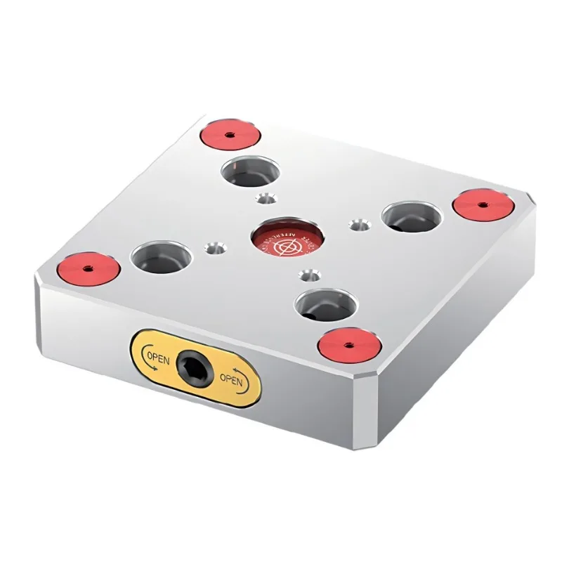 Zero point CNC base plate, zero point quick change tray, suitable for 5-axis vice clamping fixture, workpiece fixing numerical
